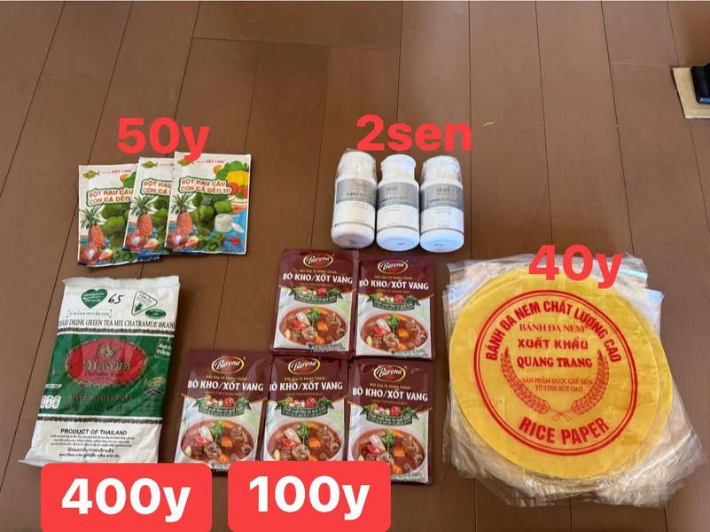 PASS BỘT RAU CÂU, BÁNH ĐA NEM. BỘT MÌ, SỐT ƯỚP THỊT