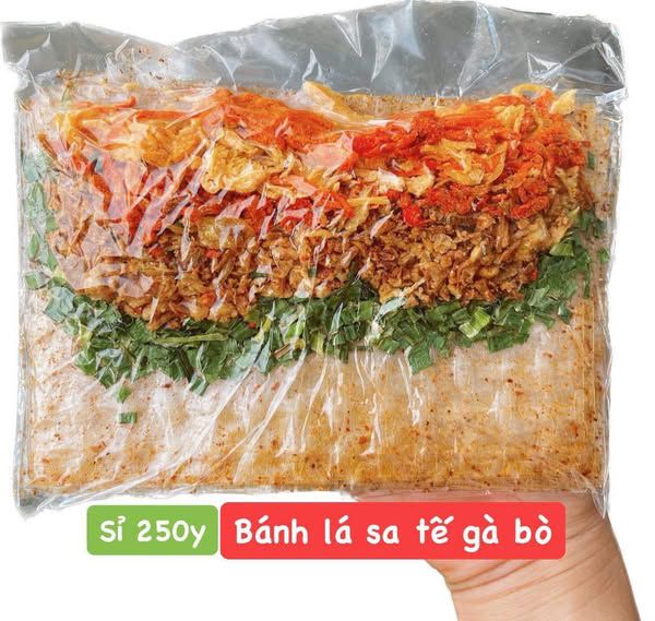 BÁNH TRÁNG LÁ SẴN TOPPING