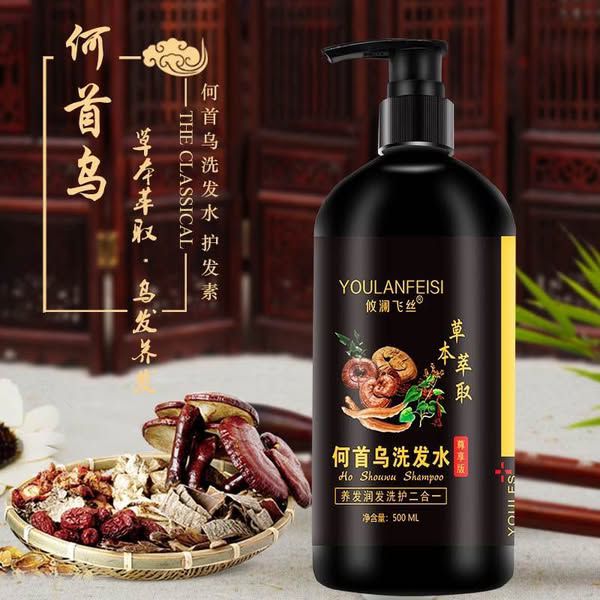 DẦU GỘI HÀ THỦ Ô HỖ TRỢ TRỊ RỤNG VÀ MỌC TÓC 500ML